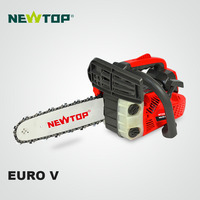 Tronçonneuse portative mini professionnelle industrielle à poignée supérieure 25cc essence 1000W pour la coupe d'arbres