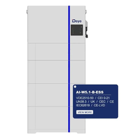 Batterie solaire de stockage d'énergie Deye en promotion : AI-W5.1-3.6/5/6/7.6/8P1-EU-B-ESS, conception tout-en-un pour la maison
