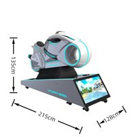 Simulateur de conduite VR Moto, Machine de jeu de course à monnayeur en réalité virtuelle, Voiture de course d'arcade 9D
