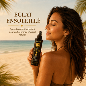 Professional Tanning Sunscreen Care <b>Moisturizing</b> Nourish Light Texture Not Greasy Create Bronze Skin SPF 15 Tanning Oil <b>Spray</b> - Product Image 2