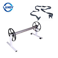 Landy-Enrouleur de couverture solaire en acier inoxydable pour piscine au sol-Accessoires pour piscine au sol