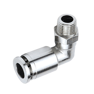 Conector de Codo de 90 Grados de Cobre, TPL6/8/10/12-M5/01/02/03/04, Conector de Curva para Válvula Solenoide Neumática - Product Image 1