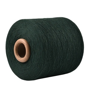 Cai Vương Quốc ne10/1 Màu quân đội màu xanh lá cây chăn/thảm dệt tái sinh polyester bông nhuộm sợi - Product Image 1