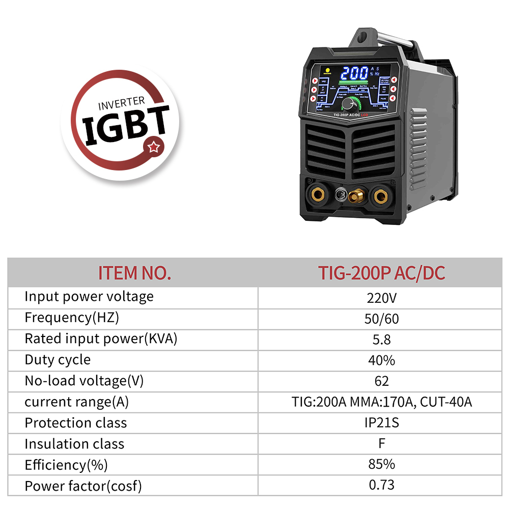 New Portable AC/DC Plasma Cutter Welder Combo Tig/Stick/Cut 3-in-1 Aluminum Welding Machine 220V Thermal Protection IGBT · image 6