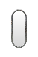 Vente en gros de miroir irrégulier disco de table HOMCO Miroir de courtoisie suspendu à carreaux argentés ondulés 3D pour application de maquillage