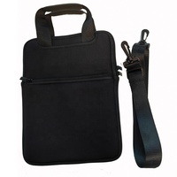 Étui pour ordinateur portable en néoprène de 11,6 à 13,3 pouces avec bandoulière, housse pour Chromebook avec poches pour accessoires pour les étudiants du secondaire