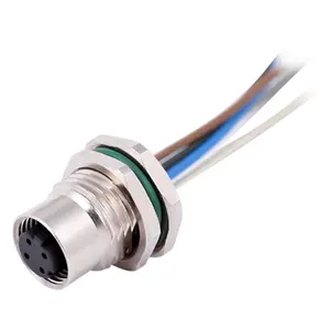 Wholesale Price IP68 Waterproof Female Panel Connector Front Fastened With 3/4/5 Pins Reliable Connection Solution