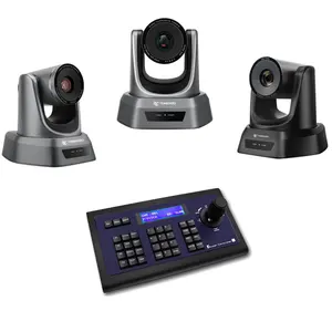 Live Streaming PTZ Camera 20x Zoom USB HDM1 Conference PTZ Camera And Joystick Controller With RS232 485 Ports