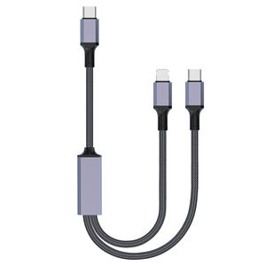 <span class=keywords><strong>Cable</strong></span> de Carga Rápida Profesional de Fábrica de 100 W, 0.5/1.<span class=keywords><strong>2</strong></span>/<span class=keywords><strong>2</strong></span>/3 <span class=keywords><strong>Metros</strong></span>, <span class=keywords><strong>Cable</strong></span> de Carga USB <span class=keywords><strong>2</strong></span> en 1 para iPhone y <span class=keywords><strong>Samsung</strong></span>, <span class=keywords><strong>Cable</strong></span> de Datos Trenzado - Product Image 6