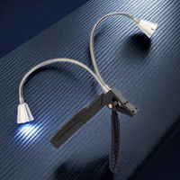Lampe de barbecue LED double super lumineuse, flexible en alliage d'aluminium, col de cygne, pince robuste, accessoires de barbecue BBQ DRAGON GL1035