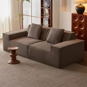 Ensemble de canapés modulaires en mousse haute densité pour salon, mobilier moderne convertible - Product Image 2