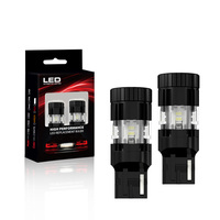 Ampoule LED S09 1156 7440 T20 3156 Blanc Ambre 28W 2200lm pour Clignotants, Ampoule de Feu Arrière Voiture Moto Sans Erreur Canbus