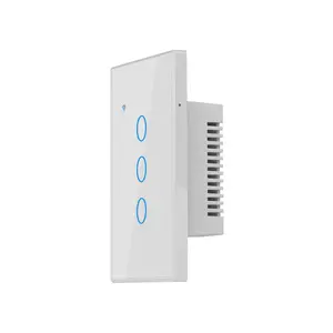 XUGUANG Tuya WiFi/Zigbee Interruptor de luz inteligente No requiere cable neutro Interruptor táctil de pared Funciona con Alexa Google Home