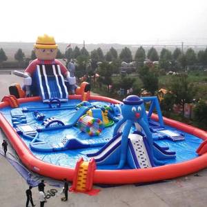 Hot bán 2023 ngoài trời thương mại <span class=keywords><strong>Inflatable</strong></span> công viên nước dành cho người lớn trượt nước <span class=keywords><strong>Inflatable</strong></span> với hồ bơi lớn cho trẻ em - Product Image 1