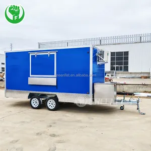 14 Feet USA Standard Version Full Equipment Square Food Truck Trailer With DOT Certification