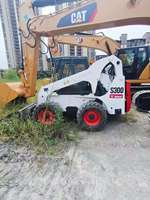 Gebrauchter Mini-Kompaktlader Bobcat S300 aus Amerika, EPA- und CE-zertifiziert, Hocheffizienter Allradlader Bobcat S300 Radlader
