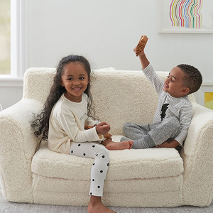 Kid's Plush <b>Sofa</b> Chair With Armrests Soft Fabric Seat For 2 To 4 Years Old Children Indoor Use - Product Image 3