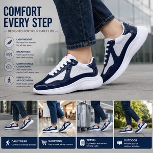 Chaussures de course décontractées pour hommes, respirantes, légères, style streetwear - Product Image 1