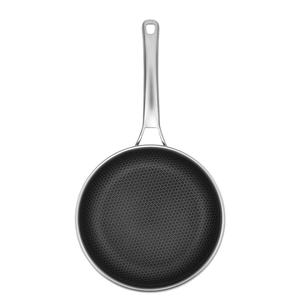 Toptan Özel 304 Paslanmaz Çelik İndüksiyonlu Tencere Seti Üç Katmanlı Yapışmaz 20/24/28cm Petek Seramik Tava Modern Ev - Product Image 4