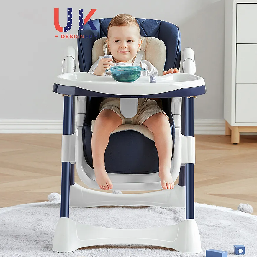Chaise berçante multifonctionnelle pour bébé Chaise de salle à manger 3 en 1 pour bébé convertie en chaise berçante et haute Livrée avec ceinture de sécurité à 5 points
