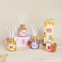 Diffuseur d'huiles essentielles parfumées, sans BPA, sans alcool, 50 ml, flacon en verre, parfum fruité tendance.