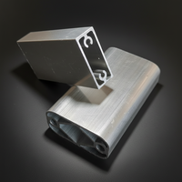Profilé d'extrusion en aluminium en forme de L personnalisé 6063 6061, découpe de précision, perçage, services de fabrication, norme européenne, rainure en T, rainure en V