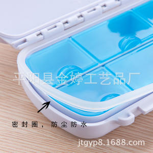 กล่องยาพกพา ABS ดีไซน์ทันสมัย 6 ช่อง แบ่งหมวดหมู่ 7 วัน ใช้งานง่าย พกพาสะดวก มีตัวเลือก 21-28 ช่อง - Product Image 5