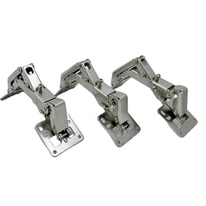 Bisagra hidráulica de cierre suave de 170 grados con ángulo ajustable grande para puertas de gabinetes sin marco, ideal para cocina, escuela, sala de estar, hogar y oficina. - Product Image 1