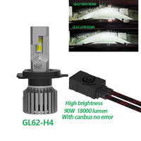 Golongtech – ampoule bomblo GL62 h4 canbus, nouveau design, éclairage de voiture h4 led 2022 W 110W 90W luces led h4 canbus 45W55W, 100