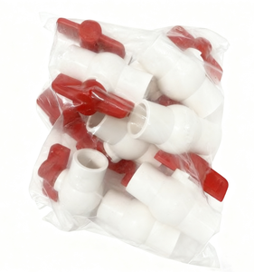 Conexiones de PVC Estándar ANSI, Resistentes a la Corrosión, Válvula de Bola Compacta de PVC, Válvula de Cierre de 180° y 150 psi, 1/2 Pulgada - Product Image 4