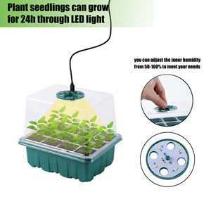 Tái Sử Dụng Có Thể Điều Chỉnh Thoát Nước <span class=keywords><strong>60</strong></span> Hạt Giống Di Động Với Đèn Phát Triển Thở Cây Giống Khay Nhà Kính Bộ Khởi Động - Product Image 6
