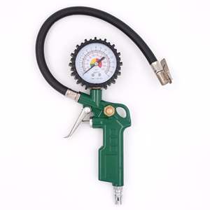 250psiカスタムロゴアルミニウムチャックハンドヘルド自動タイヤインフレータ、圧力計付き1/4 npt - Product Image 1