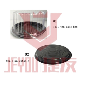 JY-82107 hl11cm vàng bánh Đóng gói hộp lấy đi đầy màu sắc dùng một lần <span class=keywords><strong>Sushi</strong></span> container với nắp rõ ràng - Product Image 6