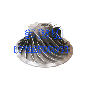 Rotor de centrífuga 02XR55019556, impulsor de turbina de metal pulido con múltiples aspas para ventilador centrífugo - Product Image 1