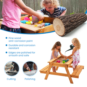 Mesa Sensorial de Madera XIHA para Guarderías y Jardines de Infancia, Escritorio de Actividades para Niños con Caja de Almacenamiento, Muebles para Niños Pequeños - Product Image 3