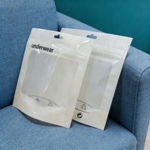 <span class=keywords><strong>Sac</strong></span> en plastique d'emballage pour vêtements, t-shirt, chapeau, chaussettes, sous-vêtements, pantalon, imprimé sur mesure, de qualité alimentaire, écologique, dégradable, <span class=keywords><strong>sac</strong></span> à fermeture éclair - Product Image 3