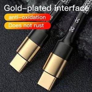High Speed PD 60W QC 3A <b>Fast</b> <b>Charging</b> Nylon Gold-plated Usb <b>c</b> <b>Cable</b> <b>Type</b> <b>c</b> to <b>Type</b> <b>c</b> <b>Charging</b> <b>Cable</b> for Mobile Phone Laptop - Product Image 3