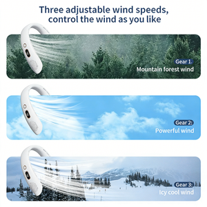 Low Noise Wearable <b>Neck</b> <b>Fan</b> USB Charging 3 Speed Mini Cooling <b>Fan</b> Portable Cooling Bladeless <b>Neck</b> <b>Fan</b> for Outdoor - Product Image 6