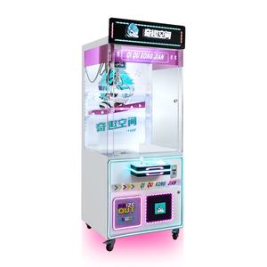 Máquina expendedora comercial de grúa de garra de Metal que funciona con monedas, luz intermitente habilitada por WiFi, juguete de juego de muñeca de la suerte para niños de 1 año - Product Image 1