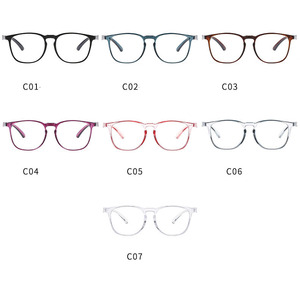 نظارات نسائية فاخرة مع إطار نظارات دائري نظارات أمان مضادة للأشعة الزرقاء والغموض والغبار - Product Image 6