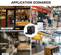 Mesin Kopi Espresso Komersial Profesional dengan Boiler Ganda Stainless Steel dan Pengaduk Susu