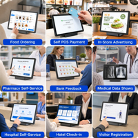 ELC POS1096T Tableta POS Táctil de 11 Pulgadas, Android 16, 4+64GB, 280nits, NFC, Pantalla Táctil de 10 Puntos, Google Play, Punto de Venta para Restaurante