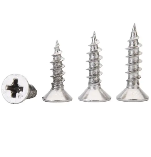 a2 stainless pozi chipboard screws double flat Nickel plated screw countersunk furniture self-tapping small screw