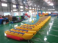 Bateau banane gonflable en gros pour jeux aquatiques, bateau poisson volant gonflable