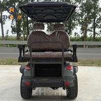 Voiturette de golf de luxe 6 places homologuée pour la route, pour enfants, utilisable en extérieur, dans les campings communautaires et sur les terrains de golf, avec batterie au lithium certifiée CE