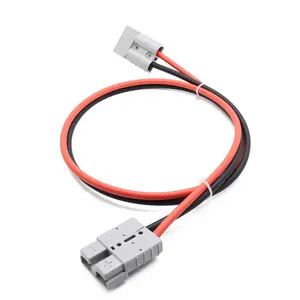 Conector sb50a 600v com 12awg 4mm2, vermelho, preto, cabo solar, conectar painel solar e bateria portátil para painel solar dobrável