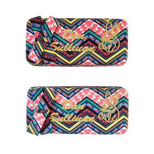 Étui à lunettes rétro brodé avec motif de lapin, grande capacité, résistant à la pression, boîte de rangement pour lunettes, design rectangulaire imprimé, design à rabat - Product Image 5