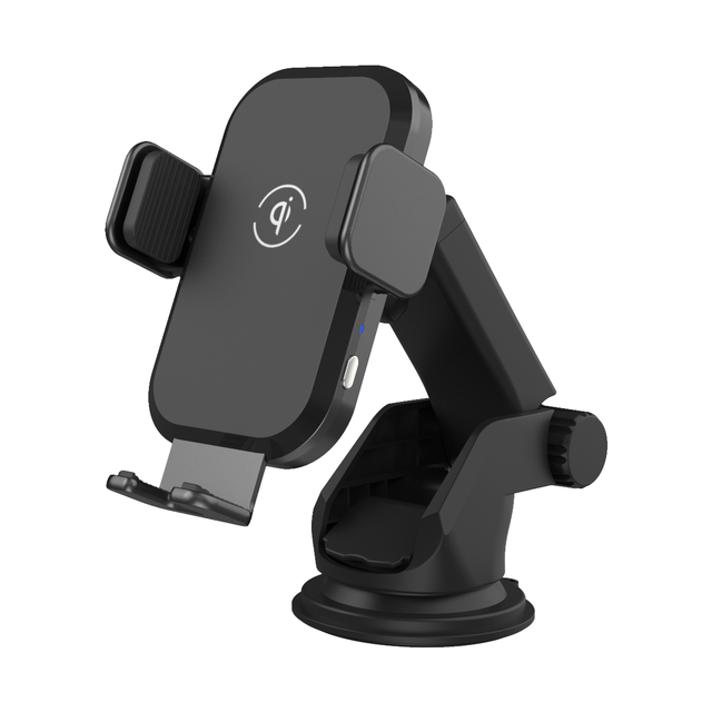 CE FCC KC Certified OEM Factory Smart Sensor Auto Clamping Wireless Car Charger Holder 15W Fast Charging Phone Mount