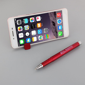 Custom Logo Metal <b>Pen</b> 155mm Black Gray Blue Green Red <b>Gold</b> Silver Stainless Steel Tip Promotional Gift With Phone Holder - Product Image 4
