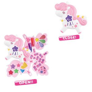 Outil de beauté <span class=keywords><strong>licorne</strong></span>, nouveau design, petit kit cosmétique pour filles, ensemble de <span class=keywords><strong>maquillage</strong></span> pour enfants, <span class=keywords><strong>jouet</strong></span> de <span class=keywords><strong>maquillage</strong></span> pour filles - Product Image 4